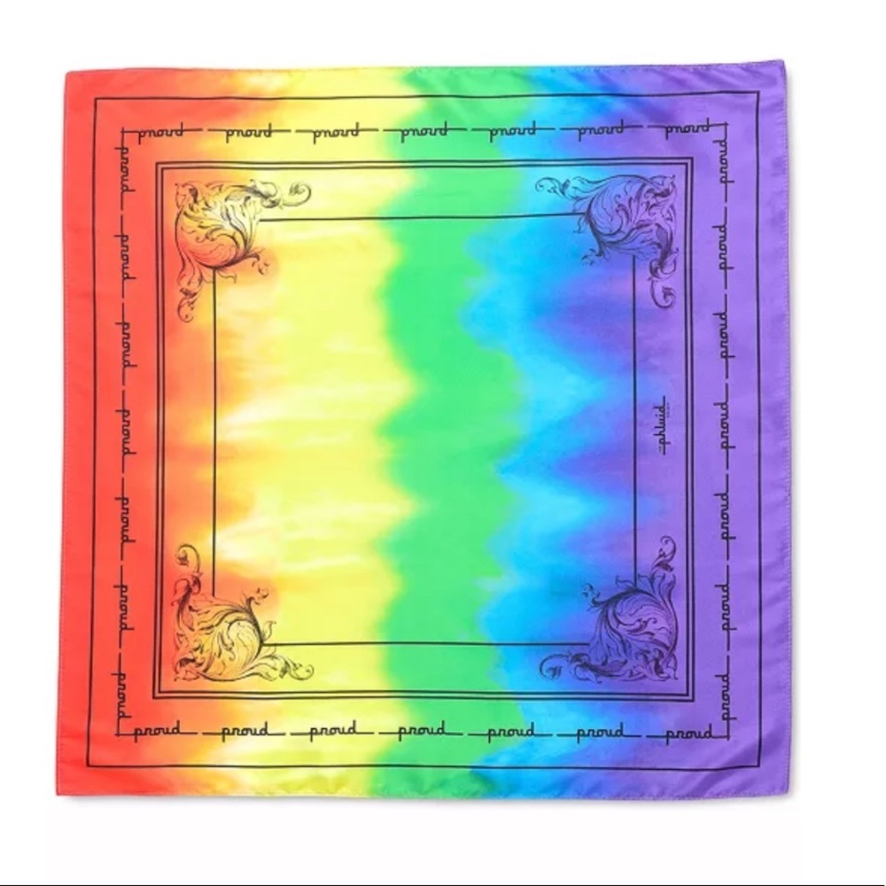 New The Phluid Project Rainbow Bandana Proud Pride